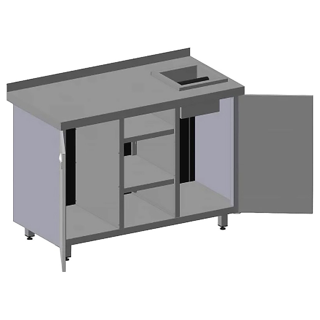 Барная станция Restoinox БСНКР-12/6-БП с нок-бокс, фото 3