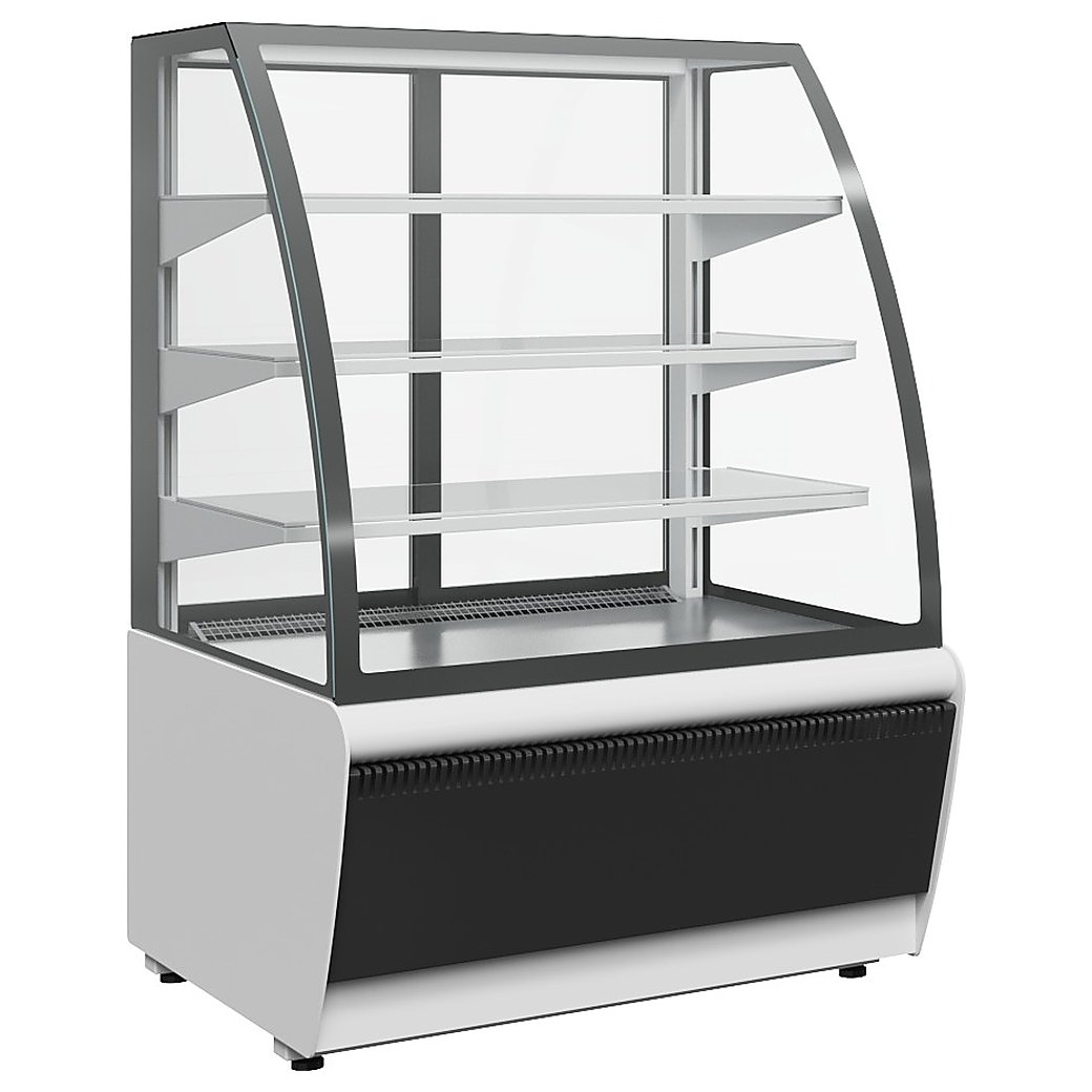Витрина кондитерская Carboma K70 VV 0,9-1 Standard 9006-9005 (ВХСв - 0,9д Люкс Техно)