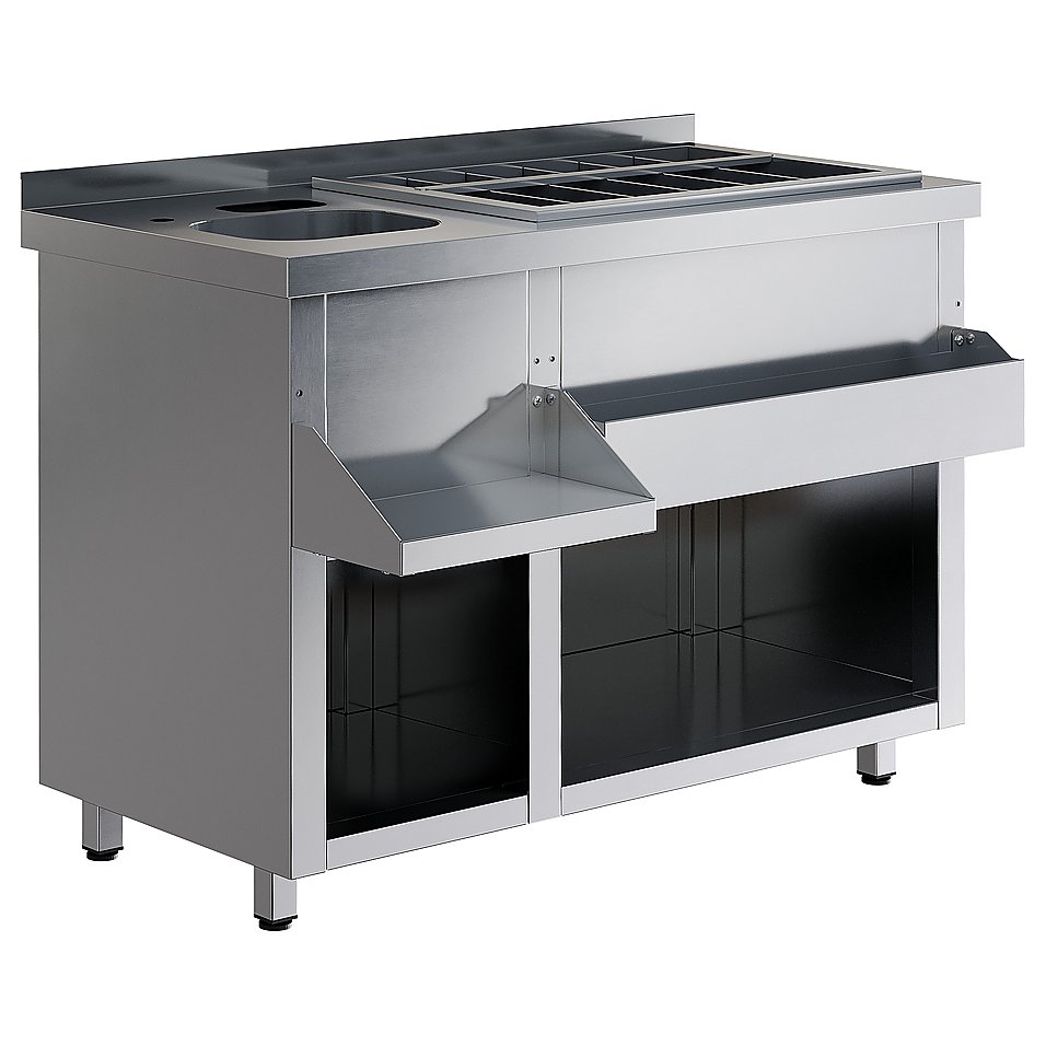 Барная станция Restoinox БСЗ1-12/7-01 без ящиков