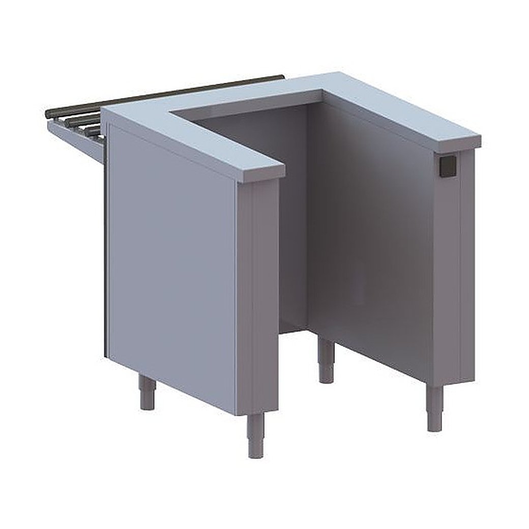 База барная нейтральная Apach CHEF LINE LBLN367085DNT 360х590х860 мм (без столешницы)