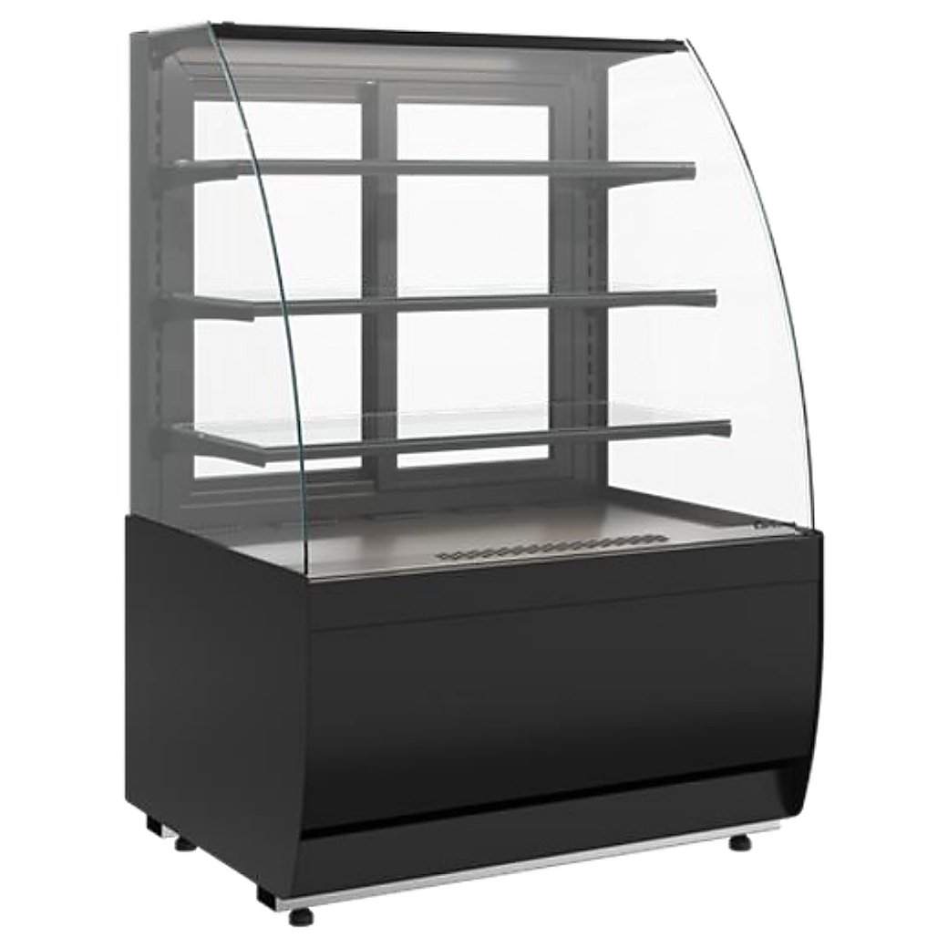 Витрина кондитерская Carboma K70 VM 1,3-1 Light версия 2.0 (Techno 9005)