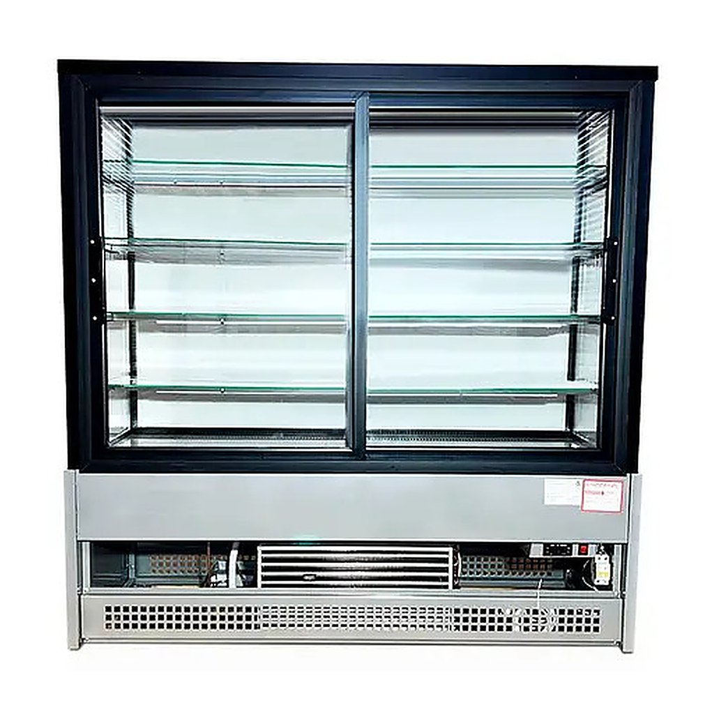 Витрина кондитерская CLSY LUXE Showcase 1,5 XL 1570х650х1500 мм техно (черно-серый), фото 2