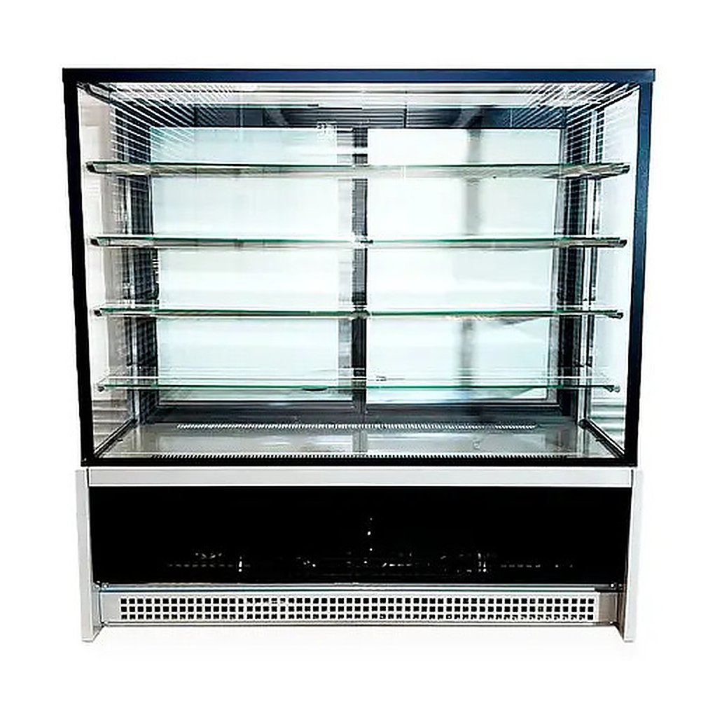 Витрина кондитерская CLSY LUXE Showcase 1,5 XL 1570х650х1500 мм техно (черно-серый), фото 3