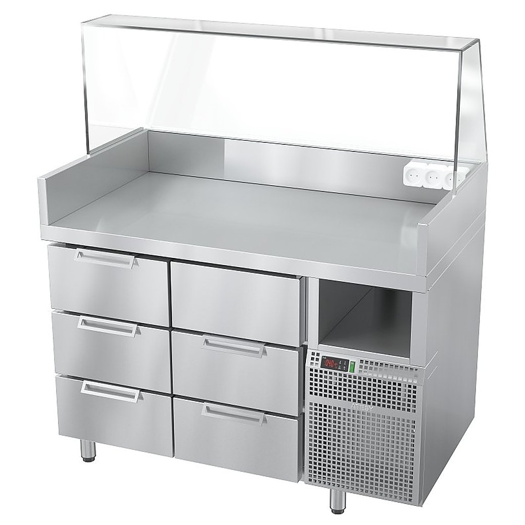 Станция для бургеров и хот-догов ATESY Бавария БХС -1235.700-02-1
