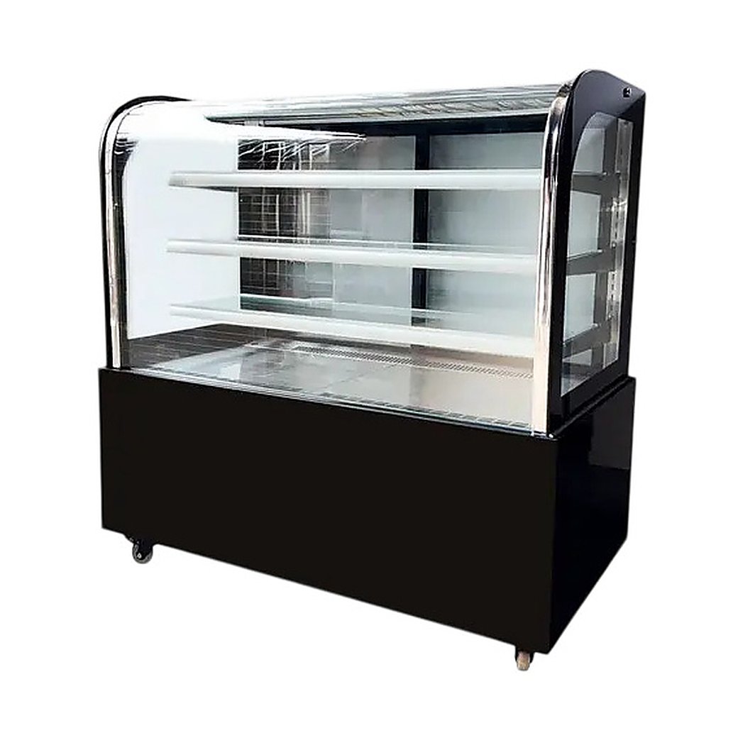 Витрина кондитерская CLSY Radius 120, 420 л черный