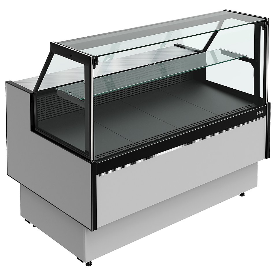 Витрина холодильная Carboma Palm 3 GC95 SM 1,25-1 версия 2.0 (9006-9005, с боковинами)