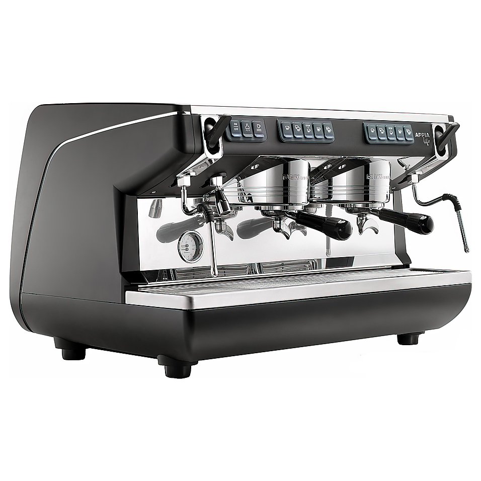 Кофемашина автоматическая Nuova Simonelli Appia Life 2gr V 220V black+high groups+economizer+Easy Cream