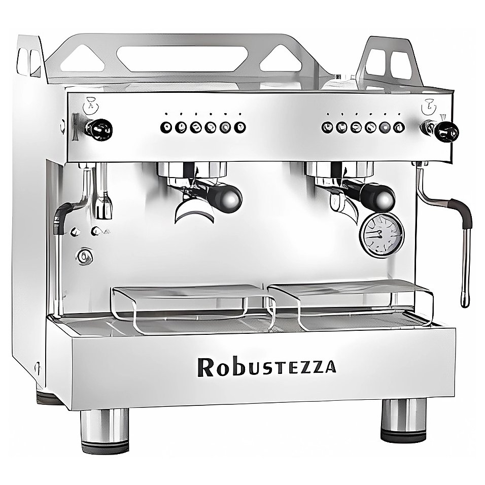 Кофемашина ROBUSTEZZA BZO2MMIXIL COMPACT высокие группы+экономайзер, мультифазная, сталь