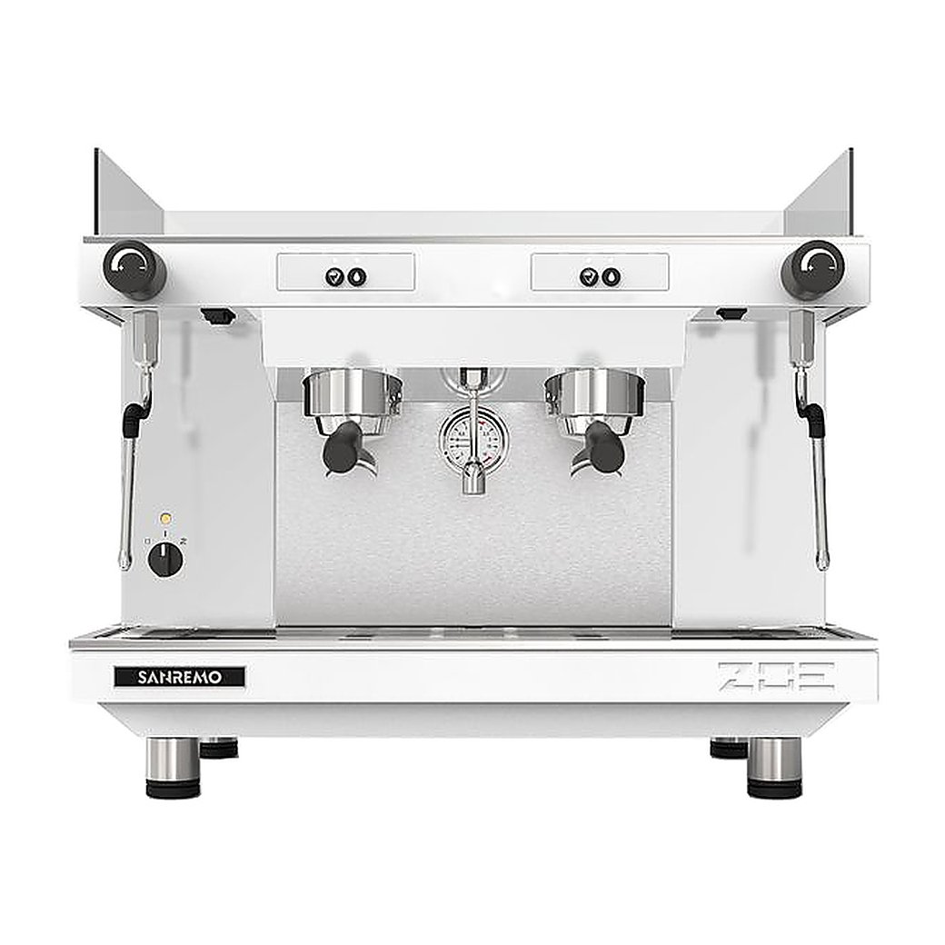 Кофемашина полуавтоматическая Sanremo Zoe SAP Tall 2 гр. высокие группы, белая