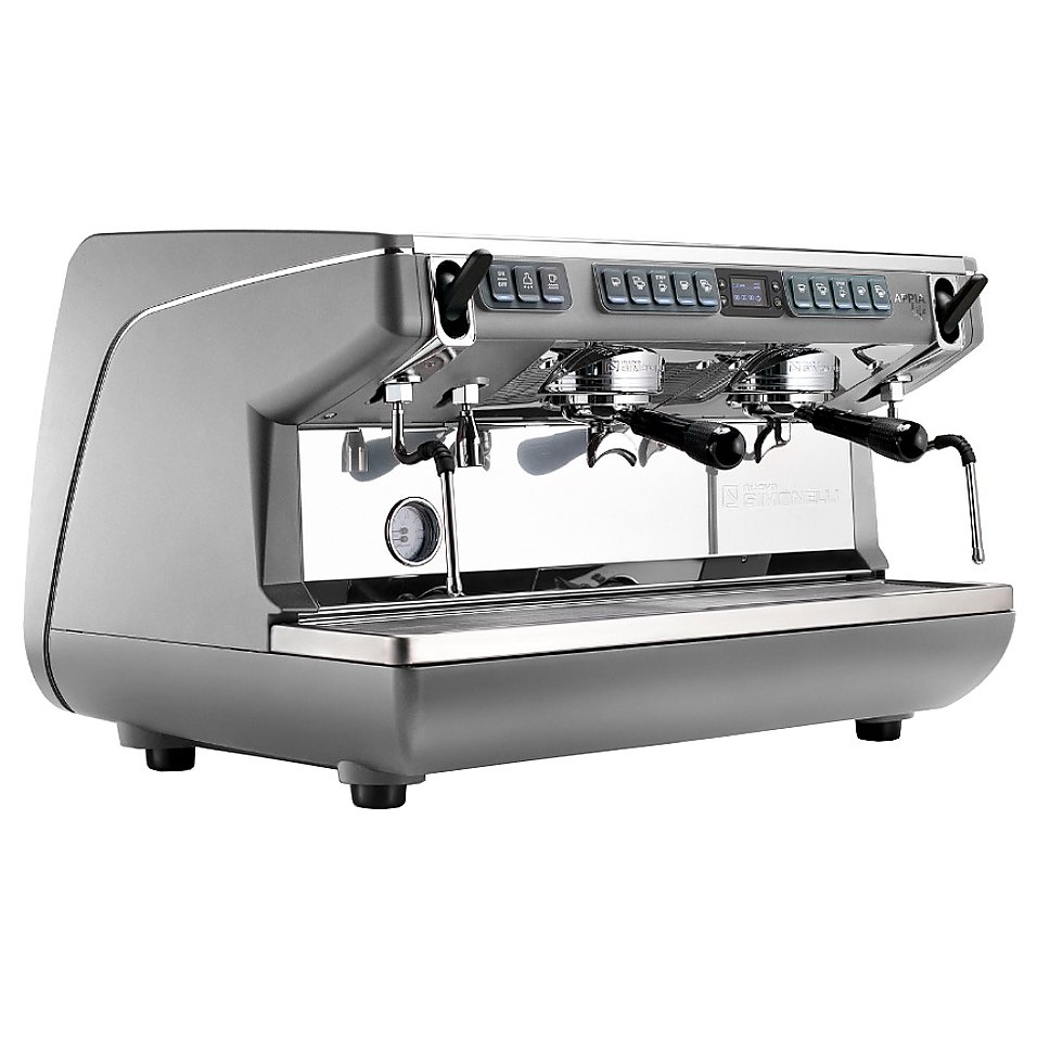 Кофемашина Nuova Simonelli Appia LIFE 2gr Timer 220V metallic grey+high groups+economizer