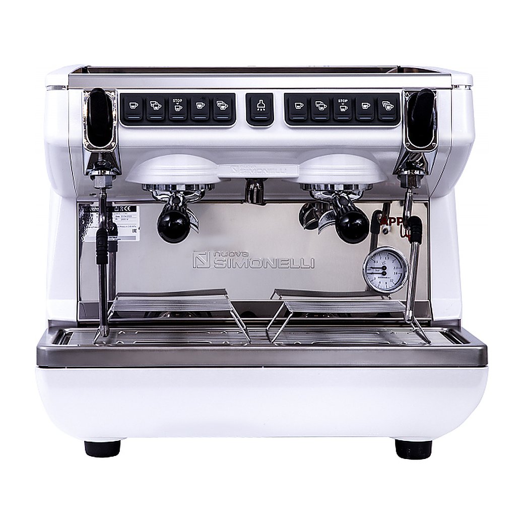 Кофемашина Nuova Simonelli Appia Life Compact 2Gr V белая, Easy Cream, высокие группы, экономайзер, автомат, фото 2