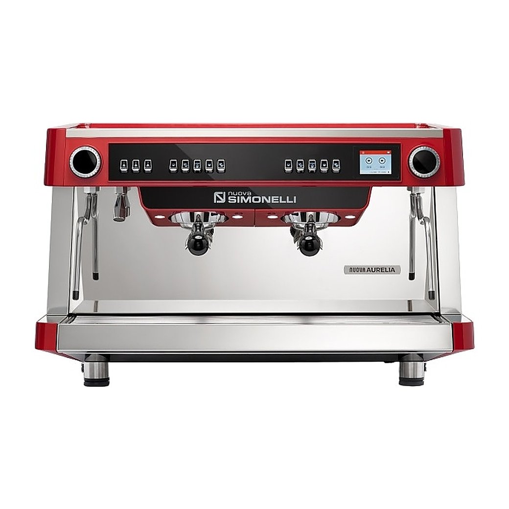Кофемашина автоматическая Nuova Simonelli Nuova Aurelia VOL XT 2Gr 220V red+PID+high groups+LED+Group Display+Double wall steam wand, фото 2