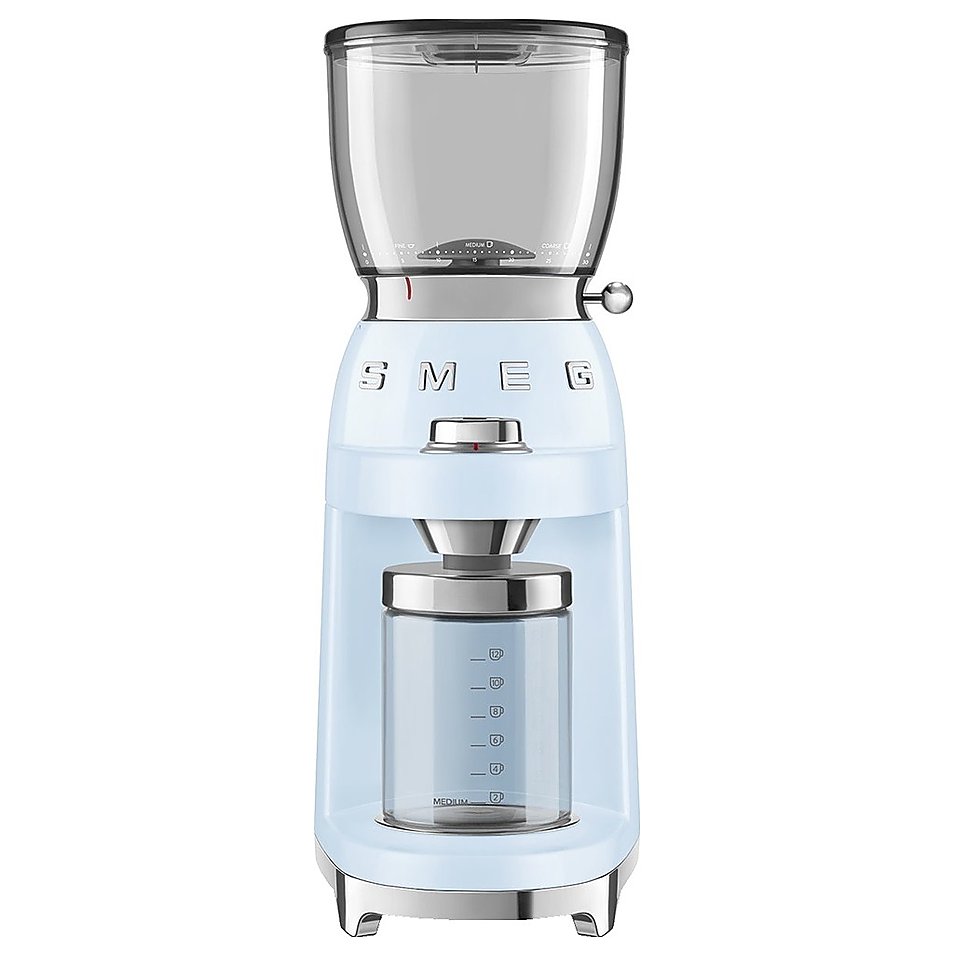 Кофемолка SMEG CGF11PBEU пастельная голубая
