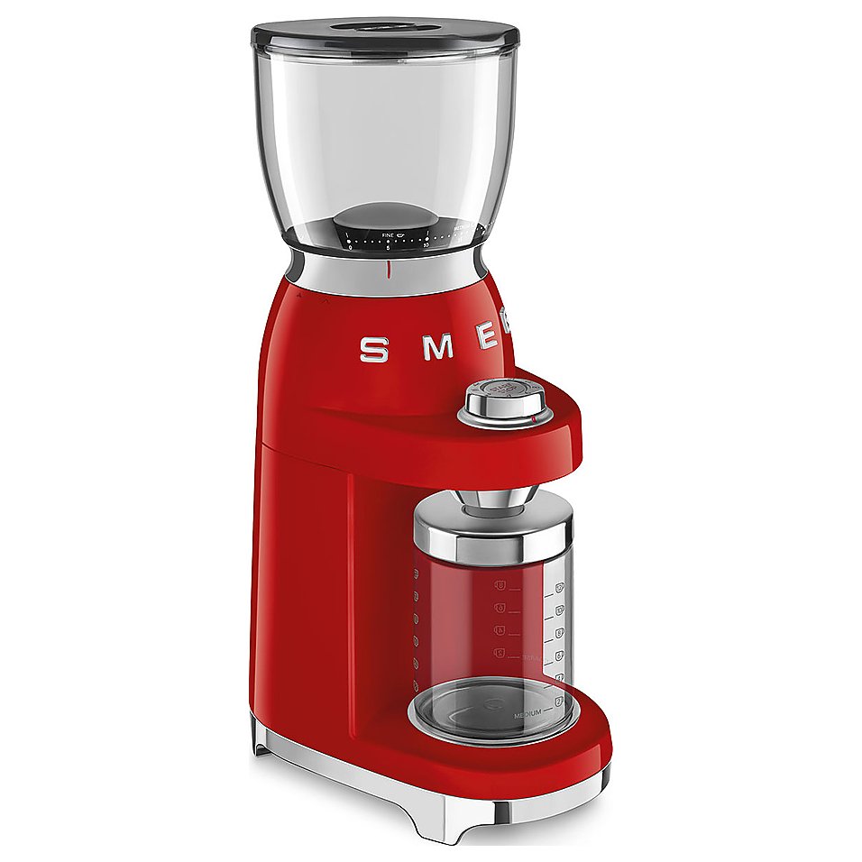 Кофемолка SMEG CGF11RDEU красная, фото 2
