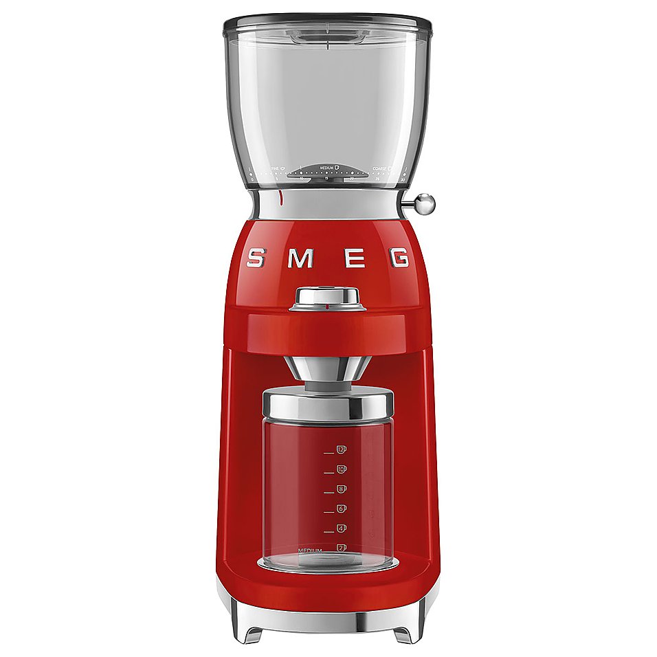 Кофемолка SMEG CGF11RDEU красная
