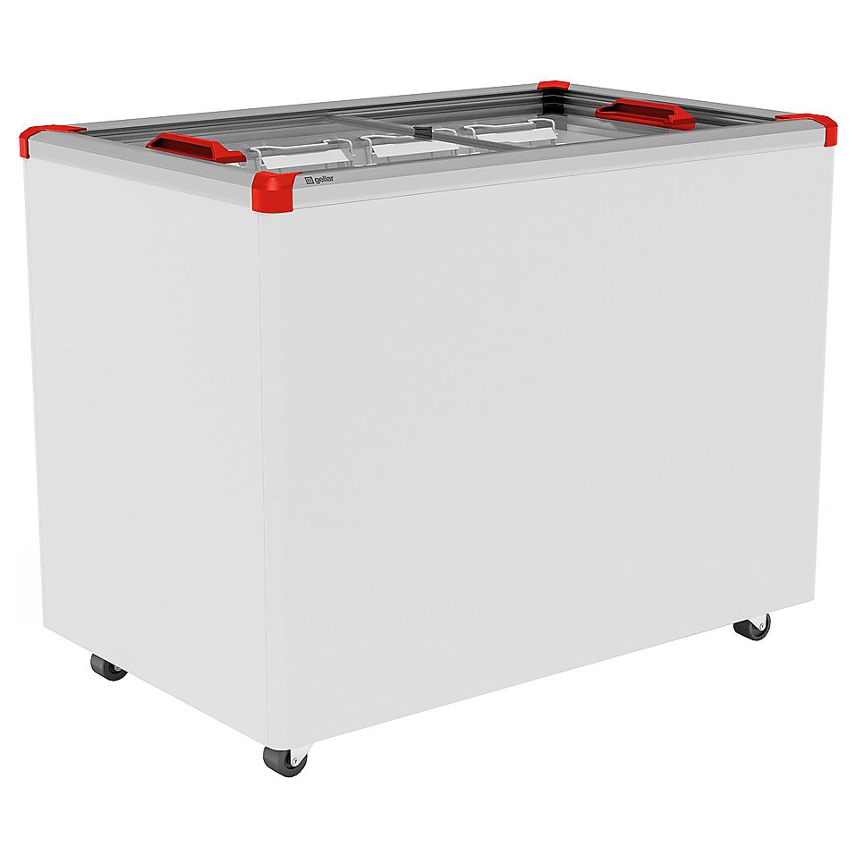 Ларь морозильный Frostor GELLAR FG 350 C V25 (алюминий) красный (R290)