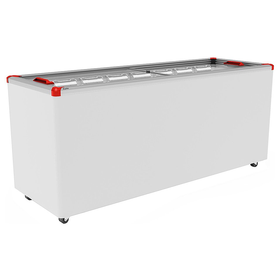 Ларь морозильный Frostor GELLAR FG 700 C V25 (алюминий) красный (R290)