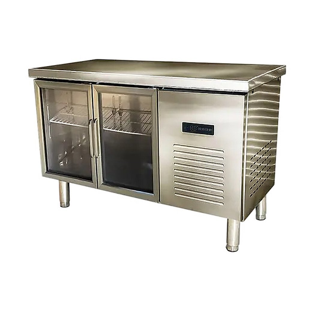 Стол холодильный CLSY Workbench 120 стекло, 170 л нержавеющая сталь