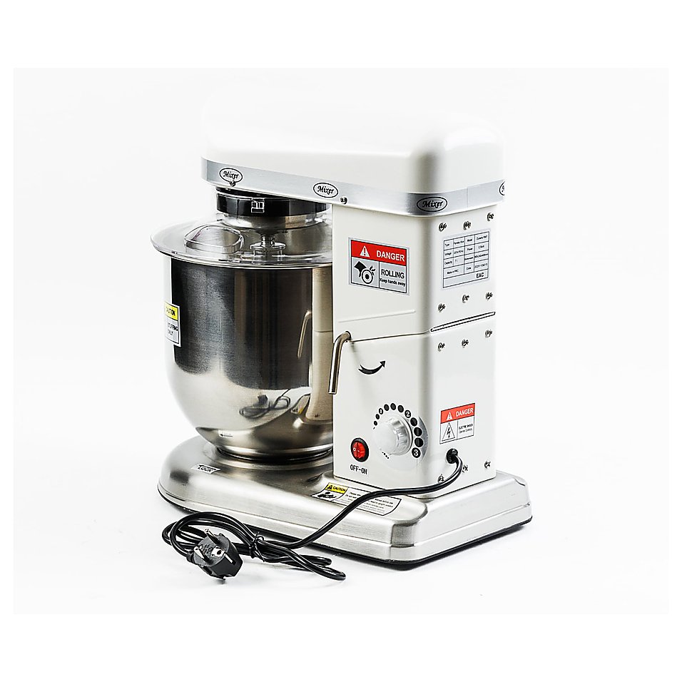 Миксер планетарный Dukers RM5 7 л 380×240×405 мм белый, нерж. сталь, фото 2