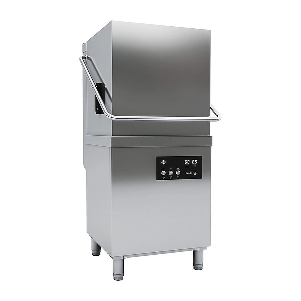 Машина посудомоечная купольная Fagor Professional WHC-502 T D (220 В) с дозатором моющего средства и LED дисплеями