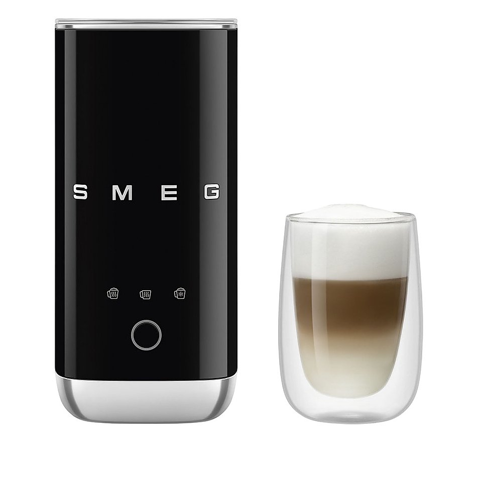 Вспениватель молока SMEG MFF02BLEU 500 Вт 180 мл черный, глянцевый