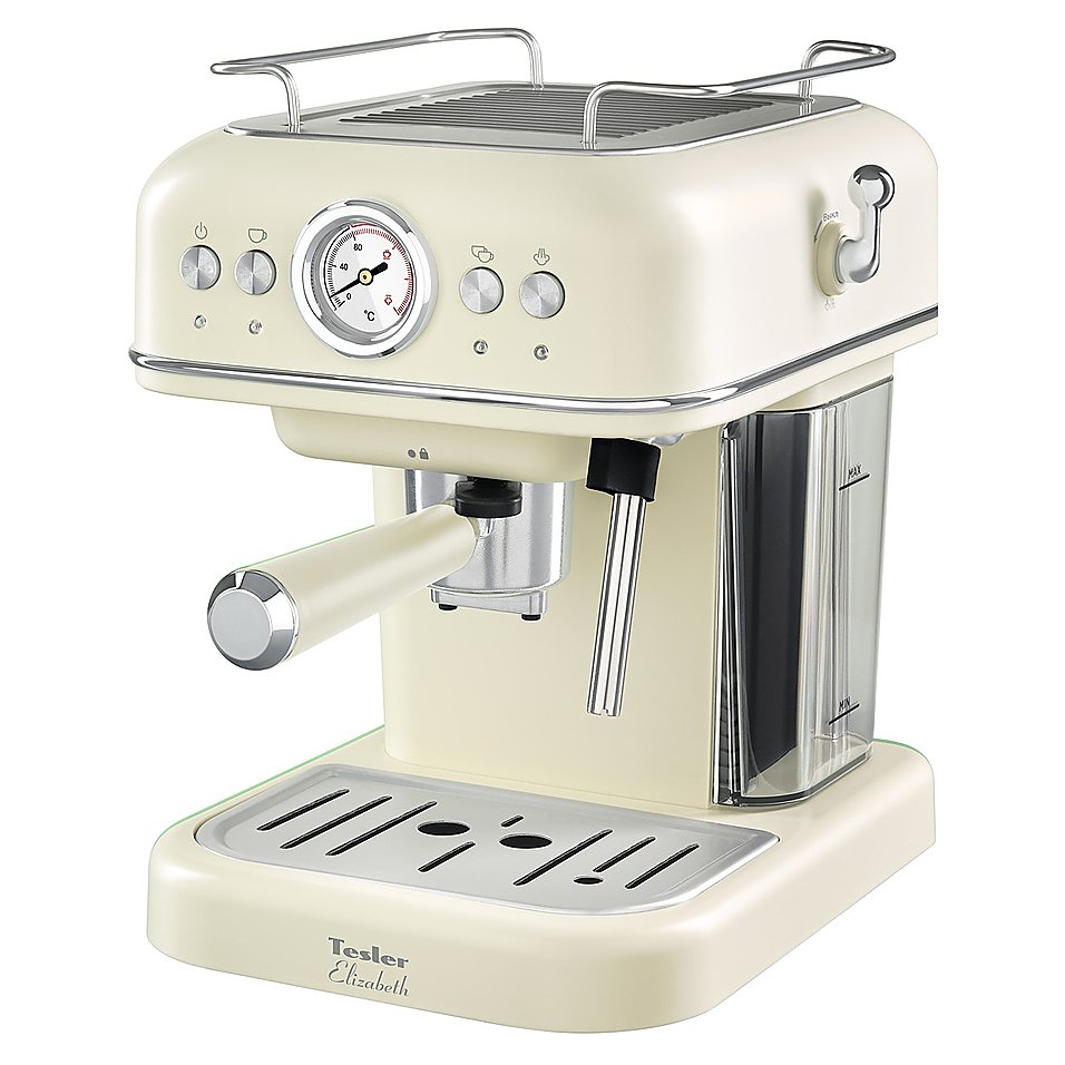 Рожковая кофеварка TESLER Elizabeth ECM-245 BEIGE 950 Вт, бежевый