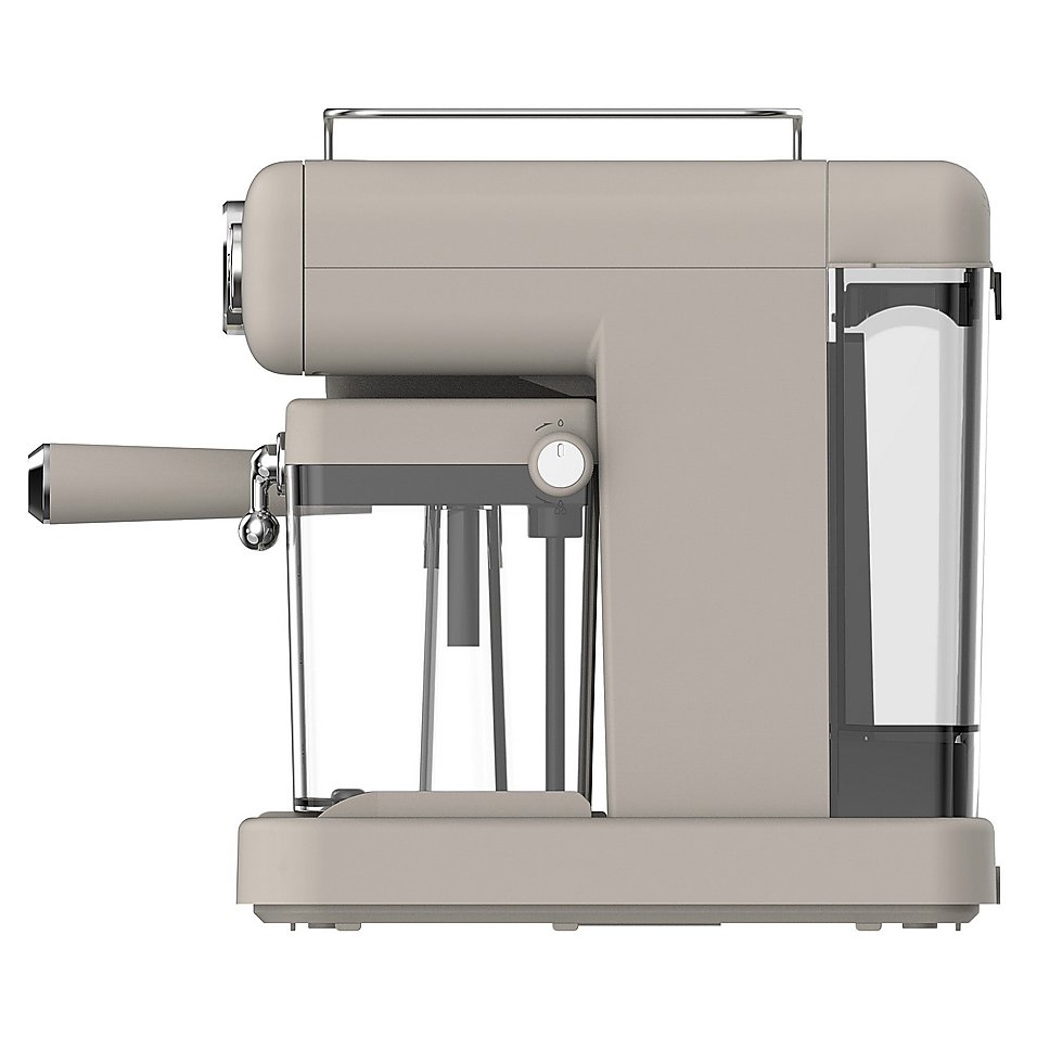 Рожковая кофеварка TESLER Elizabeth ECM-250 SAND GREY 950 Вт, песочно-серый, фото 3