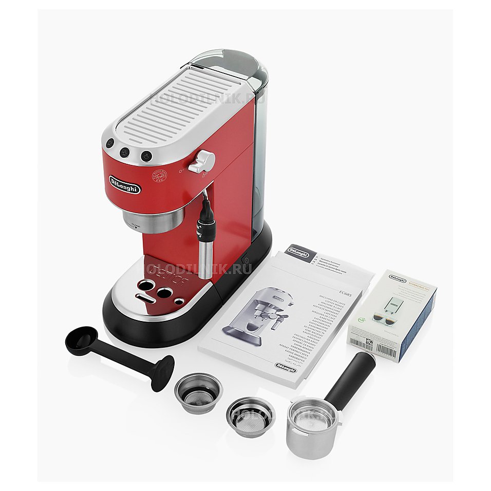 Кофеварка рожковая De'Longhi EC 685.R 1350 Вт красный, фото 3