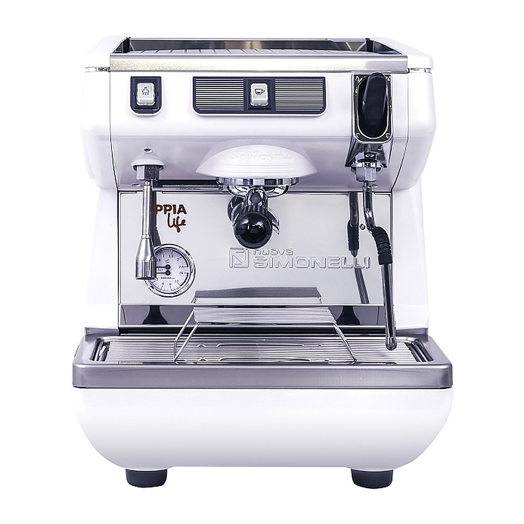 Кофемашина Nuova Simonelli Appia Life 1Gr S белая, высокая группа, полуавтомат, фото 2
