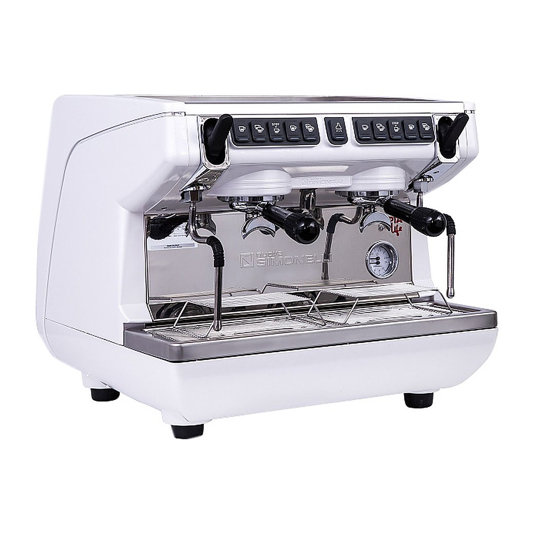Кофемашина Nuova Simonelli Appia Life Compact 2 Gr V белая, высокие группы, экономайзер, автомат