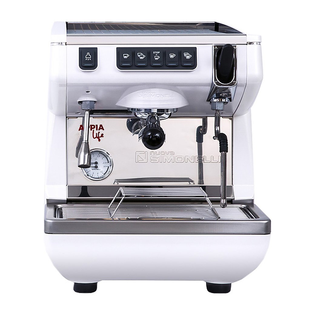 Кофемашина Nuova Simonelli Appia Life 1Gr V белая, высокая группа, автомат, фото 2