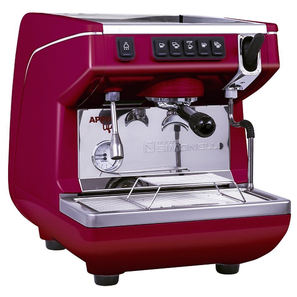 Кофемашина Nuova Simonelli Appia Life 1Gr V красная, высокая группа, автомат