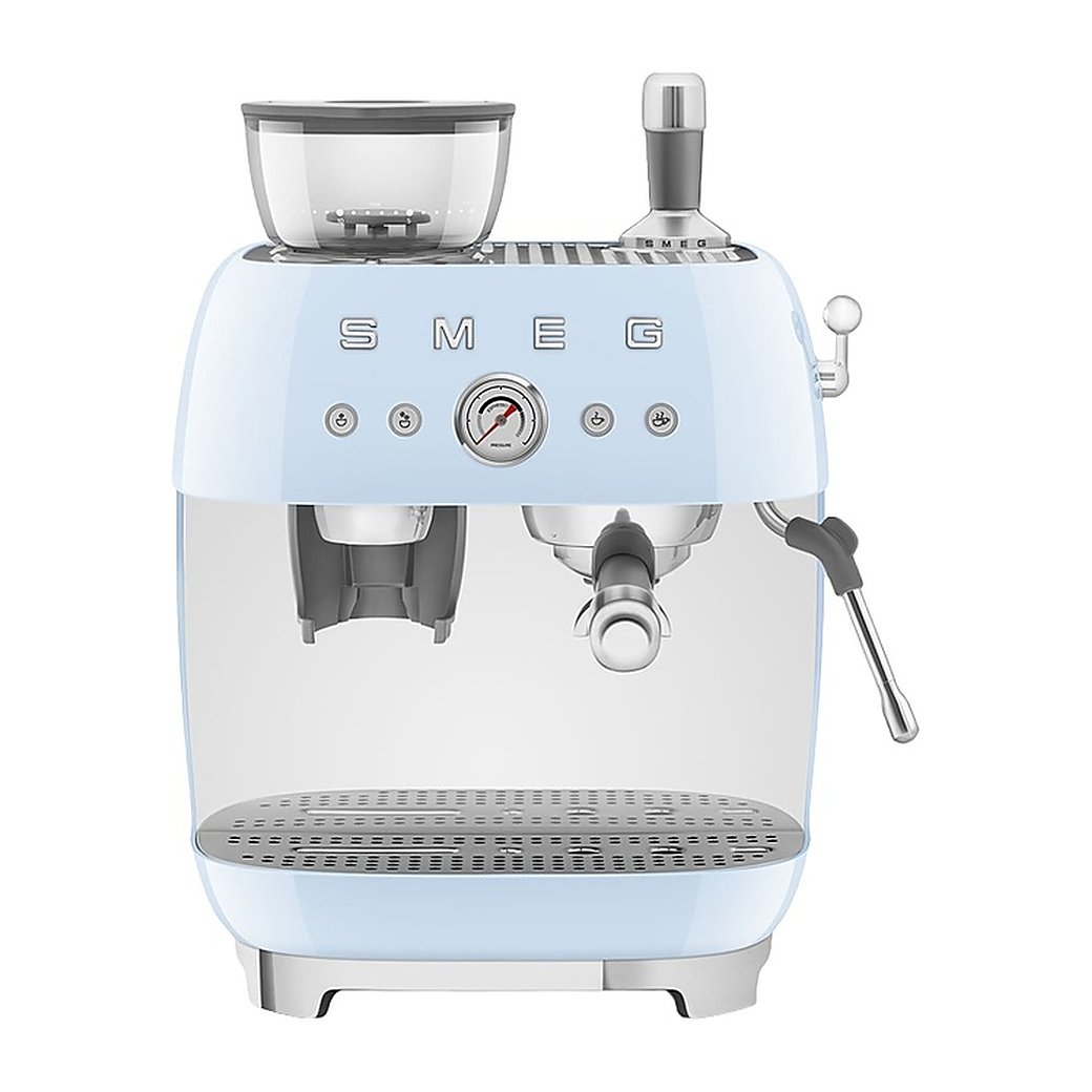 Эспрессо кофемашина SMEG EGF03PBEU пастельная голубая