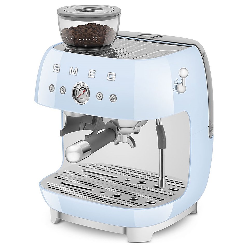 Эспрессо кофемашина SMEG EGF03PBEU пастельная голубая, фото 3