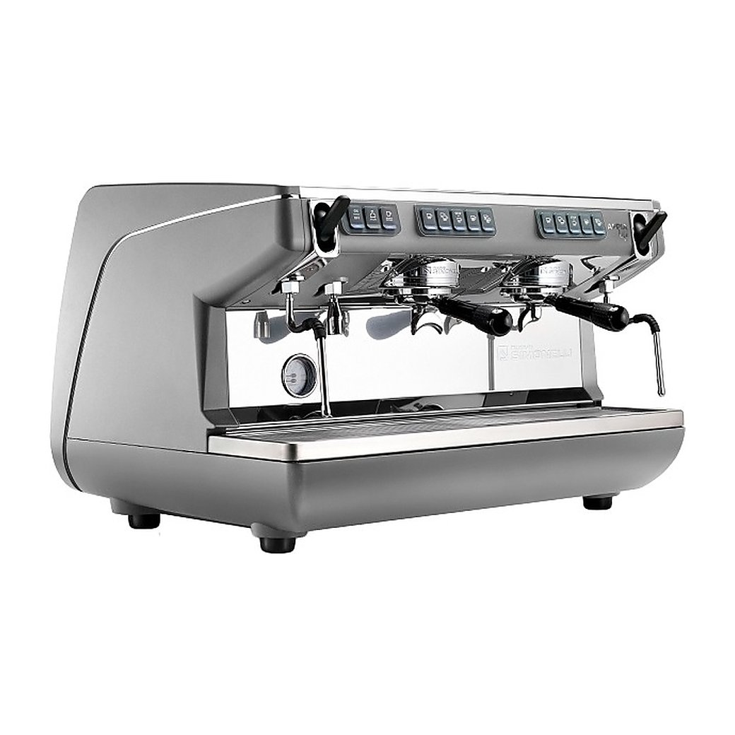 Кофемашина автоматическая Nuova Simonelli Appia Life 2gr V 220V серый металлик высокие группы, экономайзер