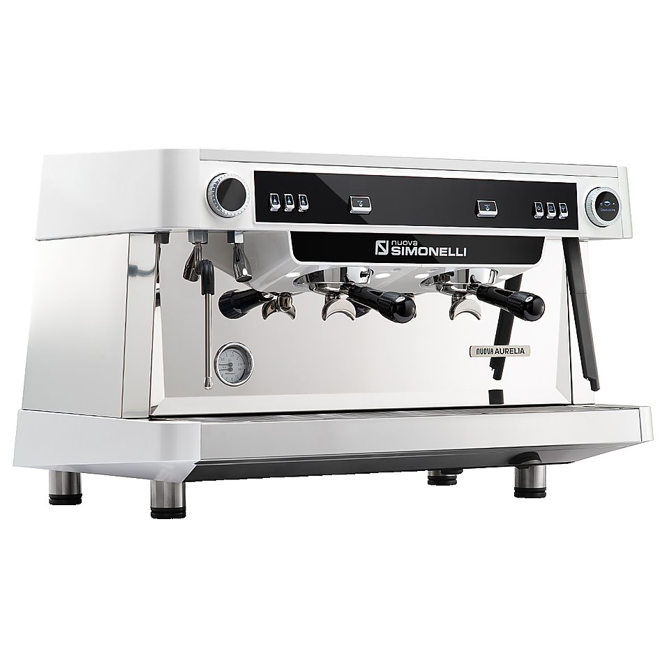 Кофемашина полуавтоматическая Nuova Simonelli Nuova Aurelia SEM 2Gr S 220V white+high groups+Group Display+Double wall steam wand+LED