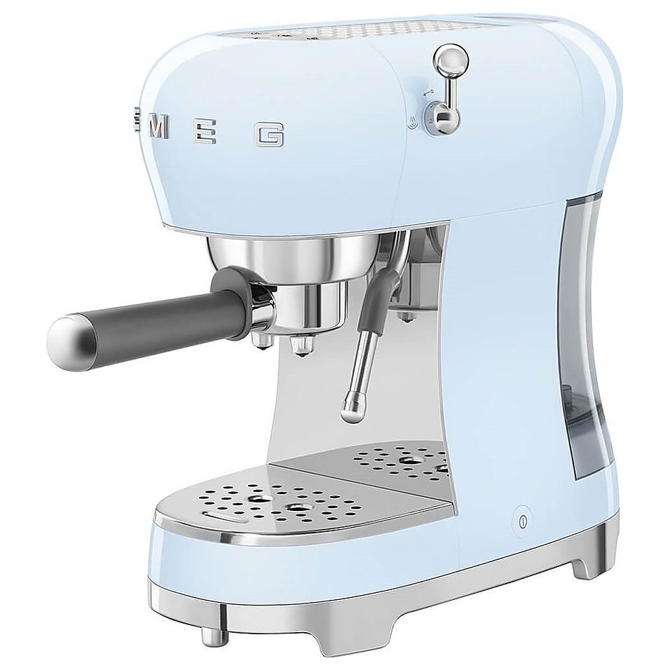 Эспрессо кофемашина SMEG ECF02PBEU пастельная голубая