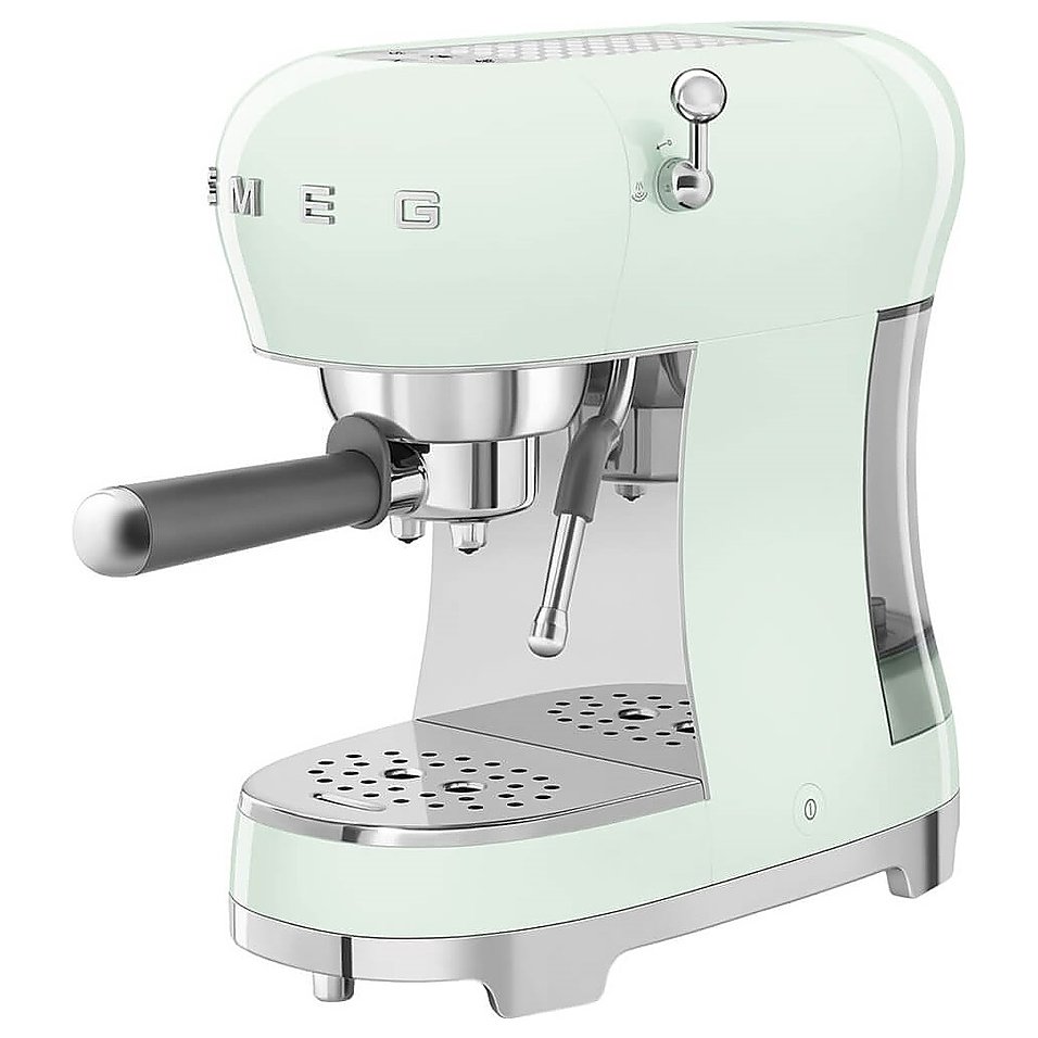 Эспрессо кофемашина SMEG ECF02PGEU пастельная зеленая