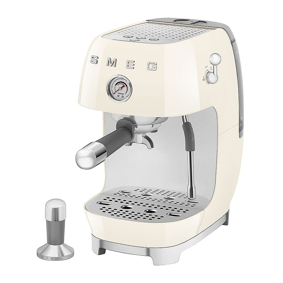 Эспрессо кофемашина SMEG ECF03CREU 1.65 кВт кремовый, глянцевый