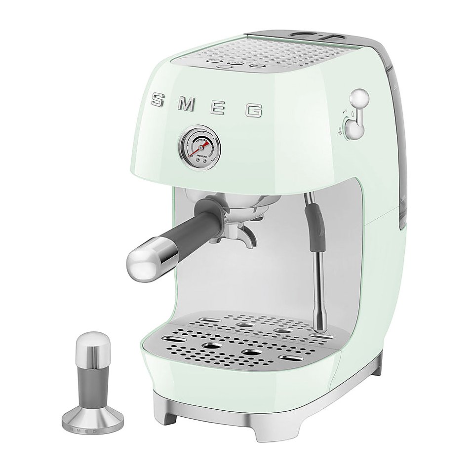 Эспрессо кофемашина SMEG ECF03PGEU 1.65 кВт пастельный зеленый, глянцевый