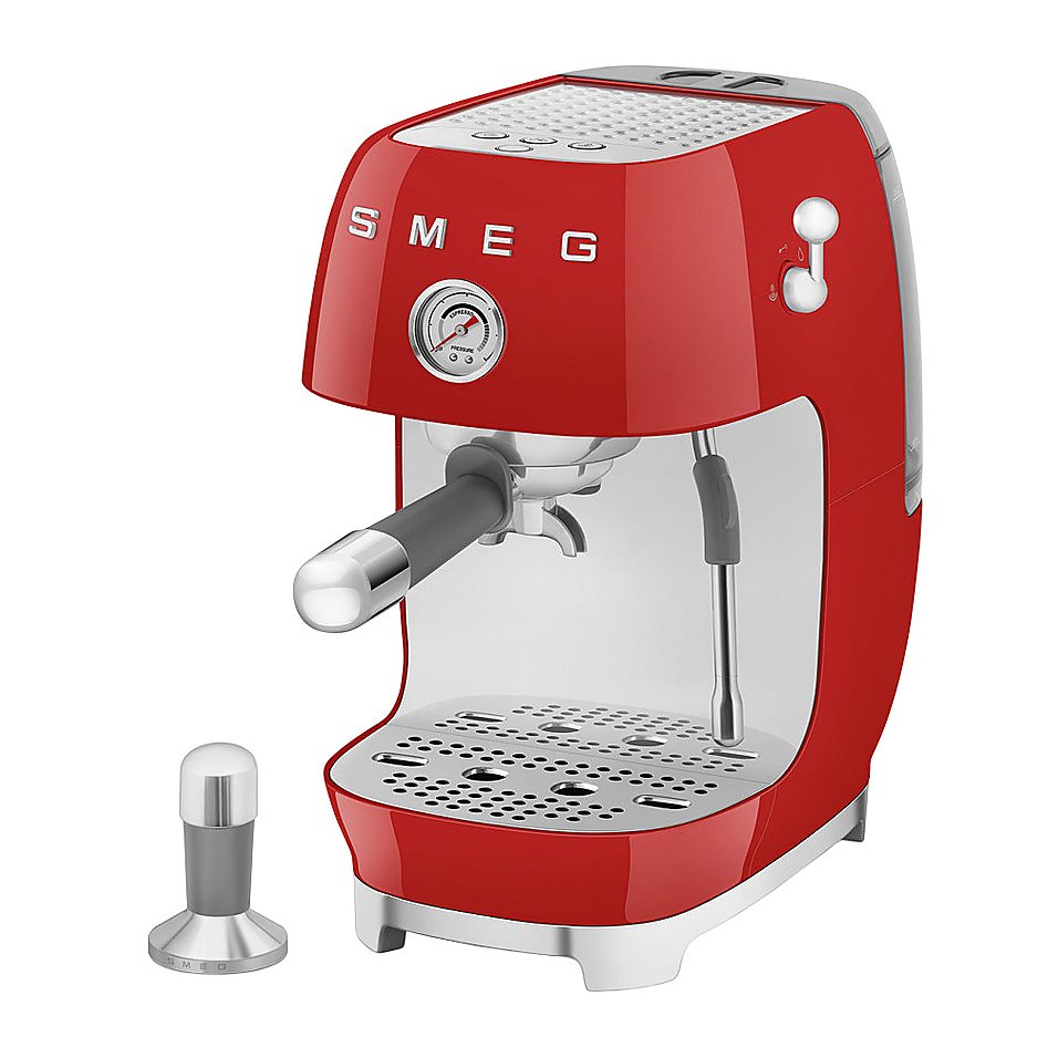 Эспрессо кофемашина SMEG ECF03RDEU 1.65 кВт красный, глянцевый