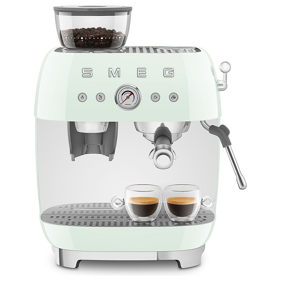 Эспрессо кофемашина SMEG EGF03PGEU пастельная зеленая, фото 3