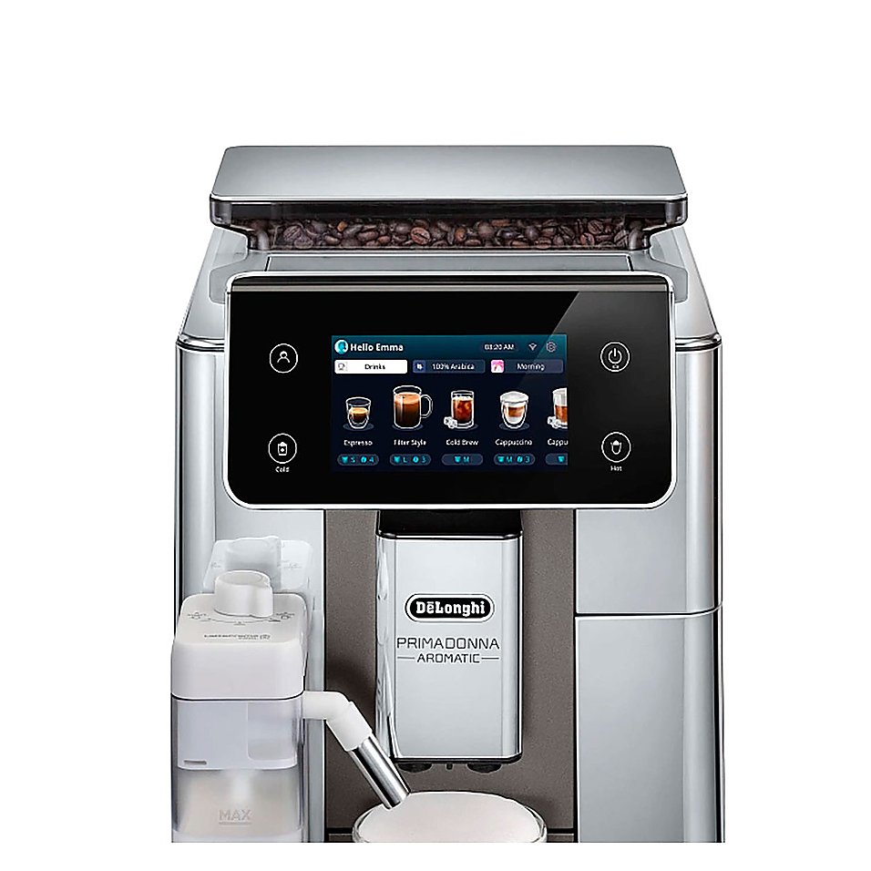 Кофемашина автоматическая De'Longhi PrimaDonna Aromatic ECAM 630.75.TSM 1450 Вт металлик, черный, фото 2