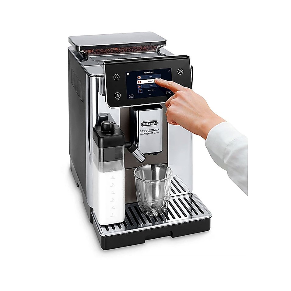 Кофемашина автоматическая De'Longhi PrimaDonna Aromatic ECAM 630.75.TSM 1450 Вт металлик, черный, фото 3