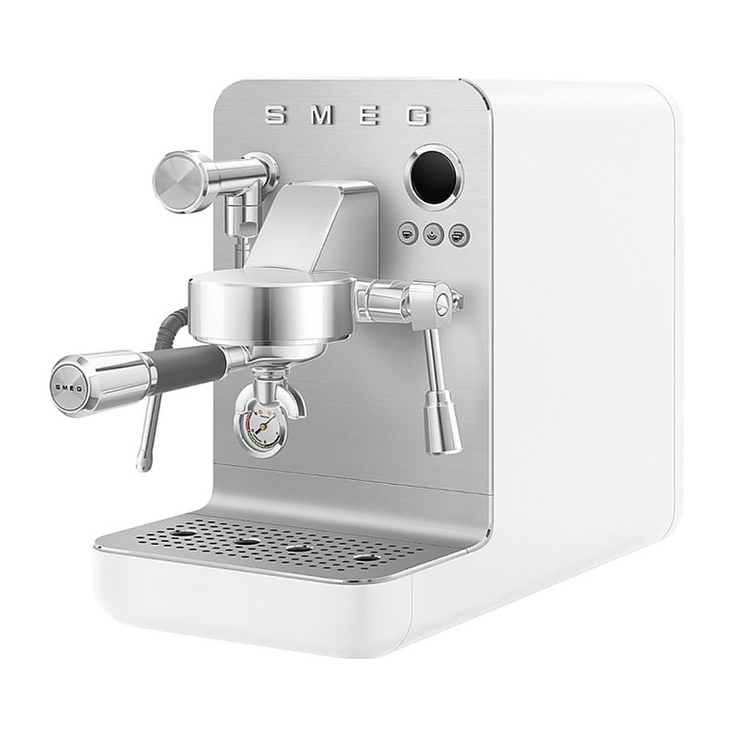 Эспрессо кофемашина SMEG EMC02WHMEU белая, фото 3