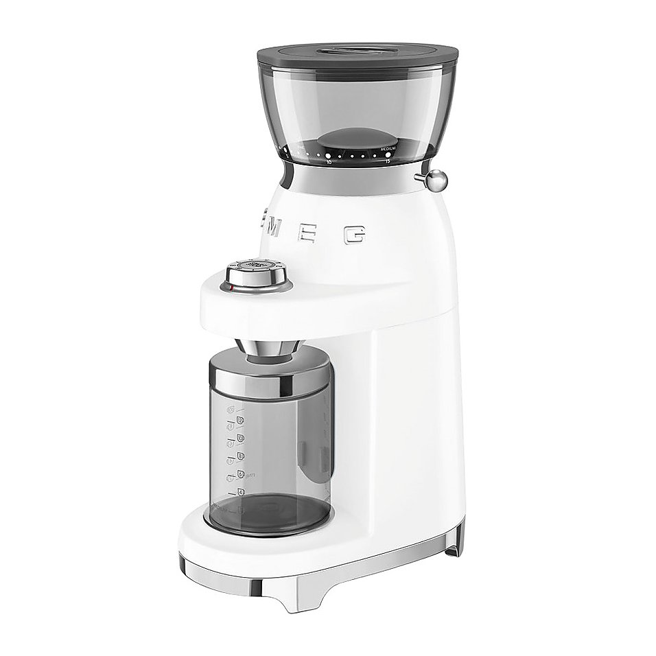 Кофемолка SMEG CGF03WHEU 150 Вт белый, глянцевый