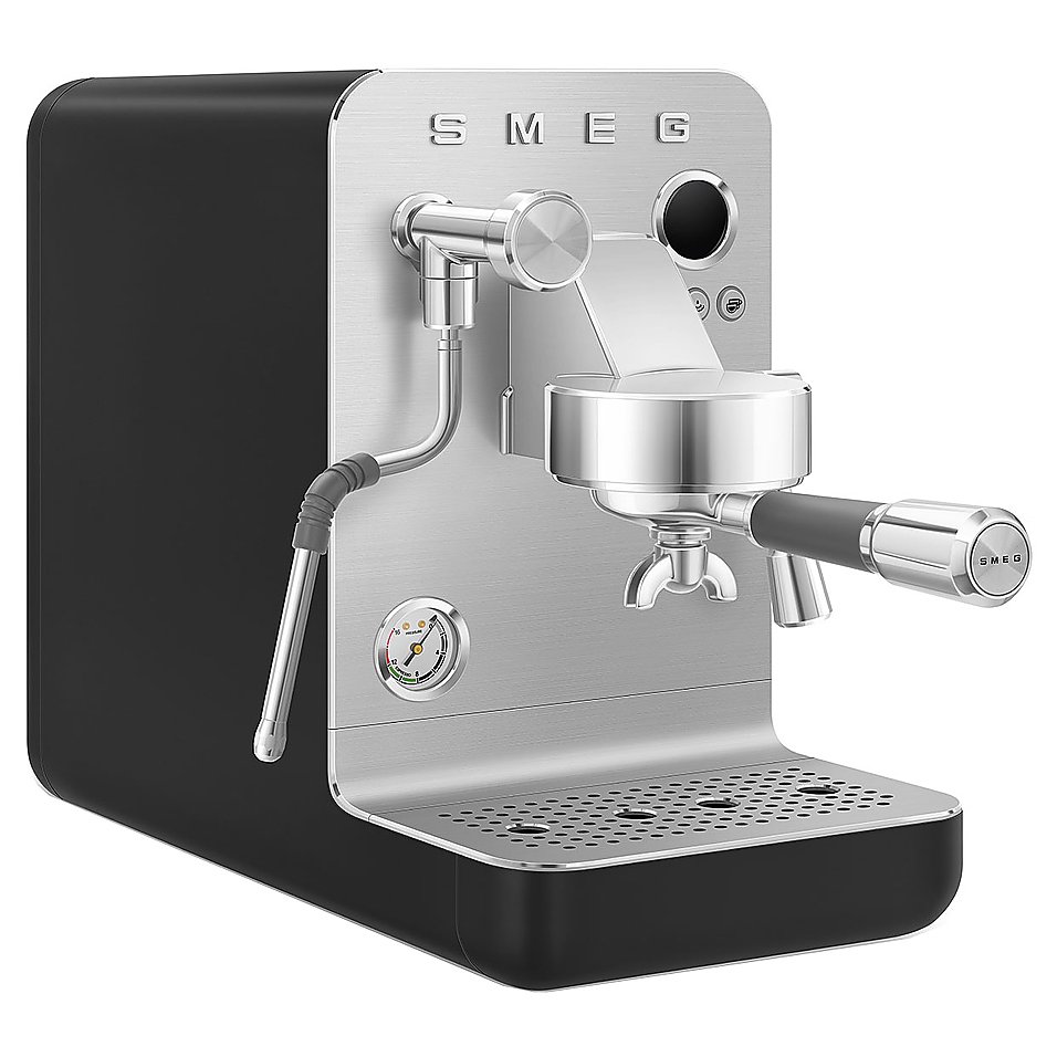 Эспрессо кофемашина SMEG EMC02BLMEU черная матовая, фото 2