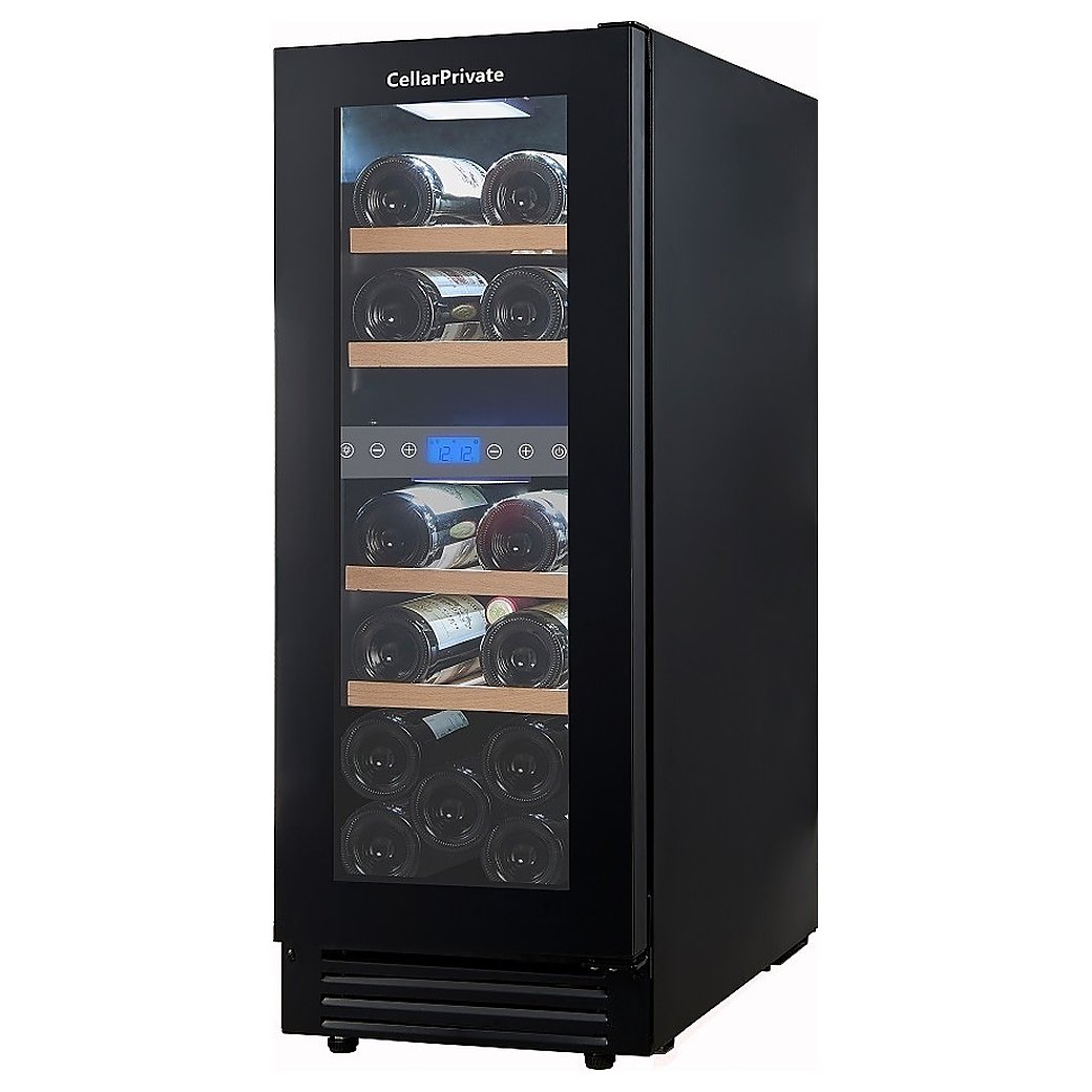 Винный шкаф Cellar Private CP017-2TBH черная дверь со скрытой рукояткой, фото 3