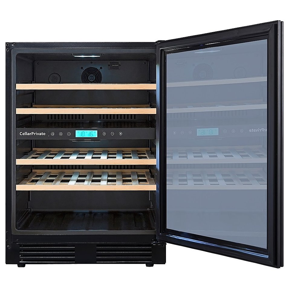 Винный шкаф Cellar Private CP043-2TBH черная дверь со скрытой рукояткой, фото 3