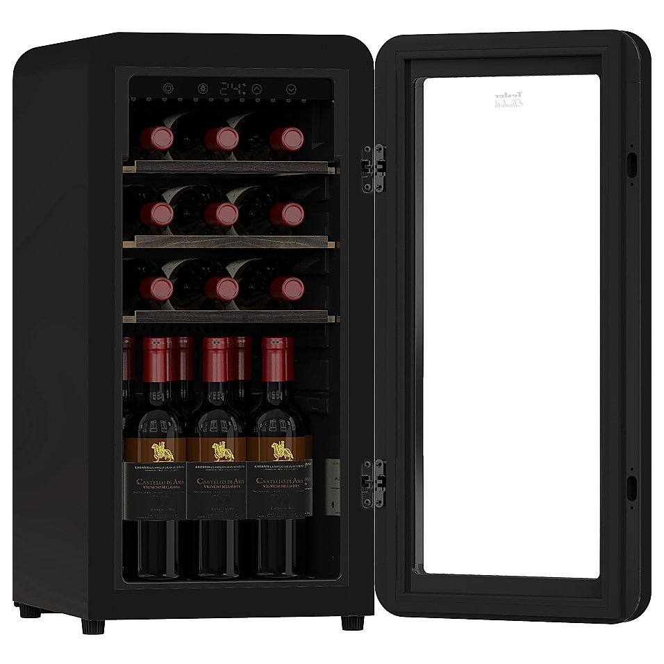 Винный шкаф TESLER CWC-188 BLACK черный, фото 2